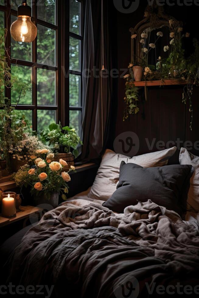 Bedroom With Bed and Window photo