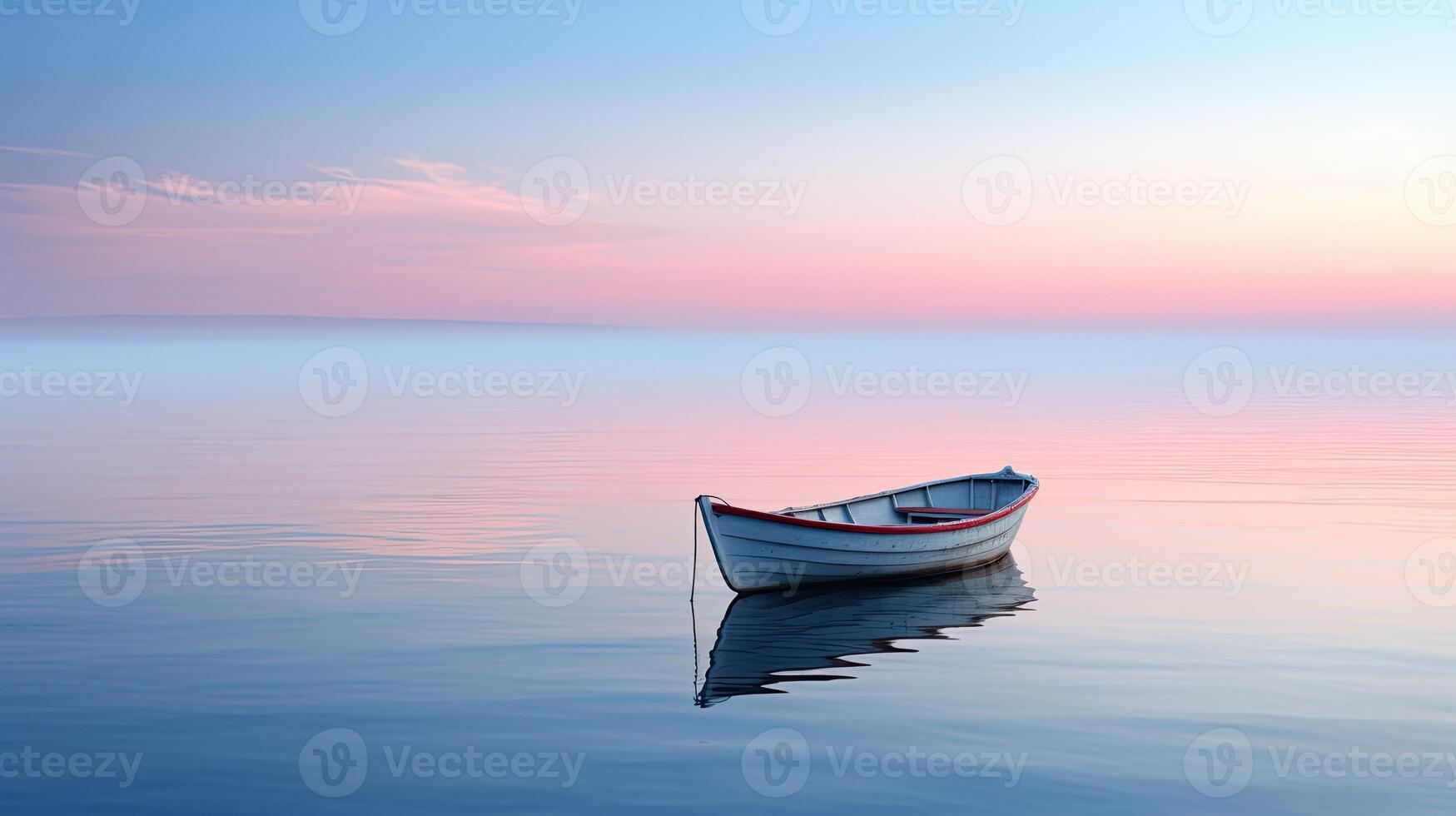 Small Boat Adrift, Vast Water photo