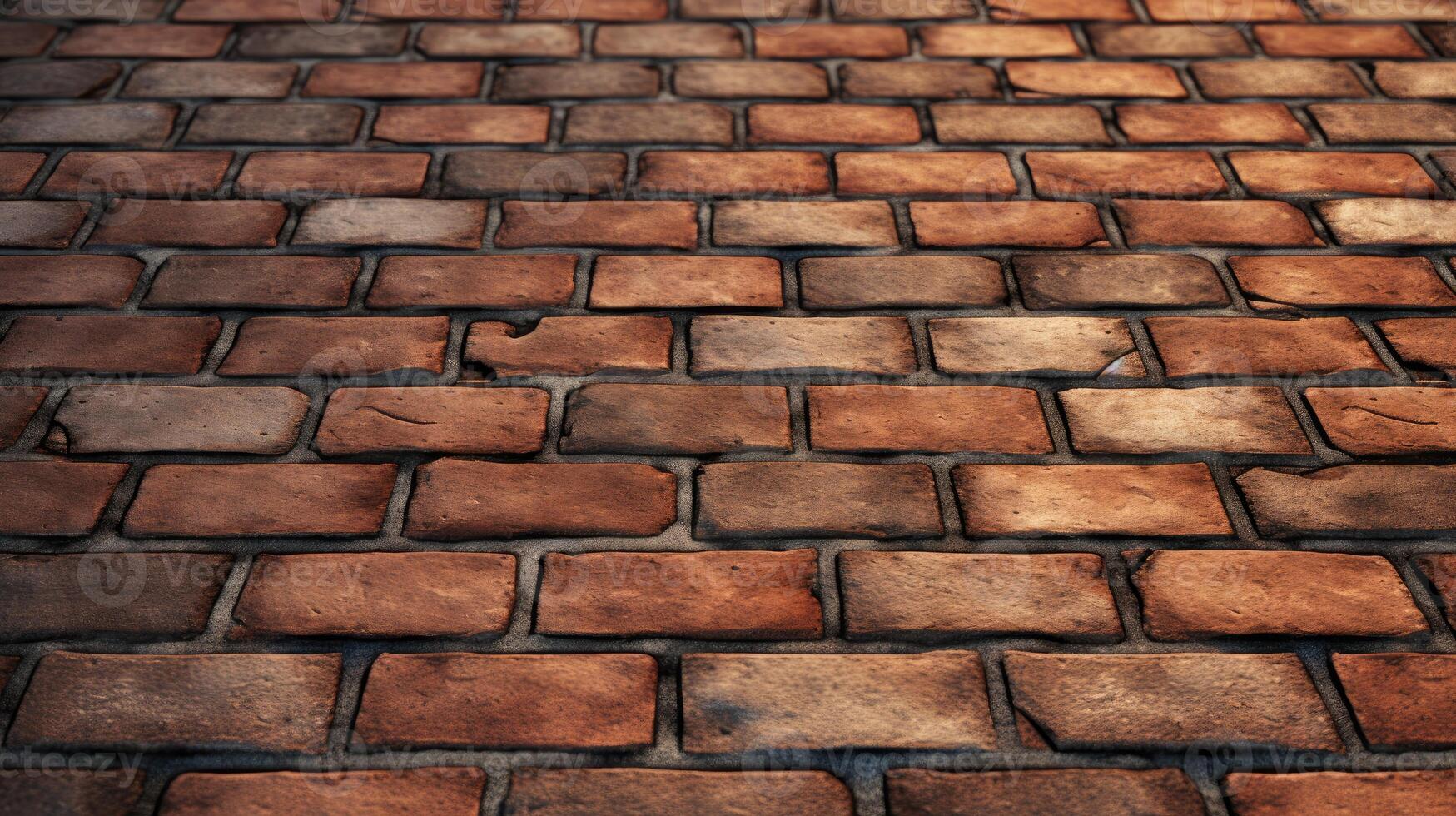Close Up View of Brick Sidewalk photo