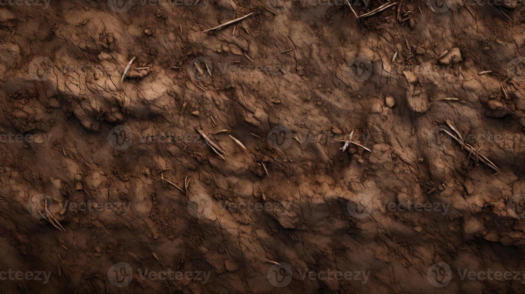 Close Up of Grass in Dirt Field photo