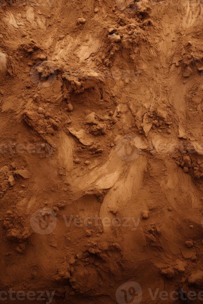 Close-Up of Dirt Surface With Rocks photo
