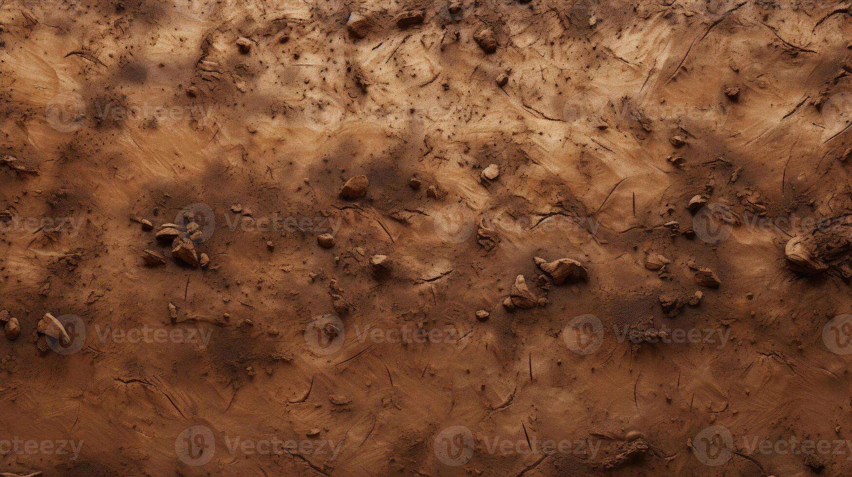 Piled Dirt on Rough Ground. photo