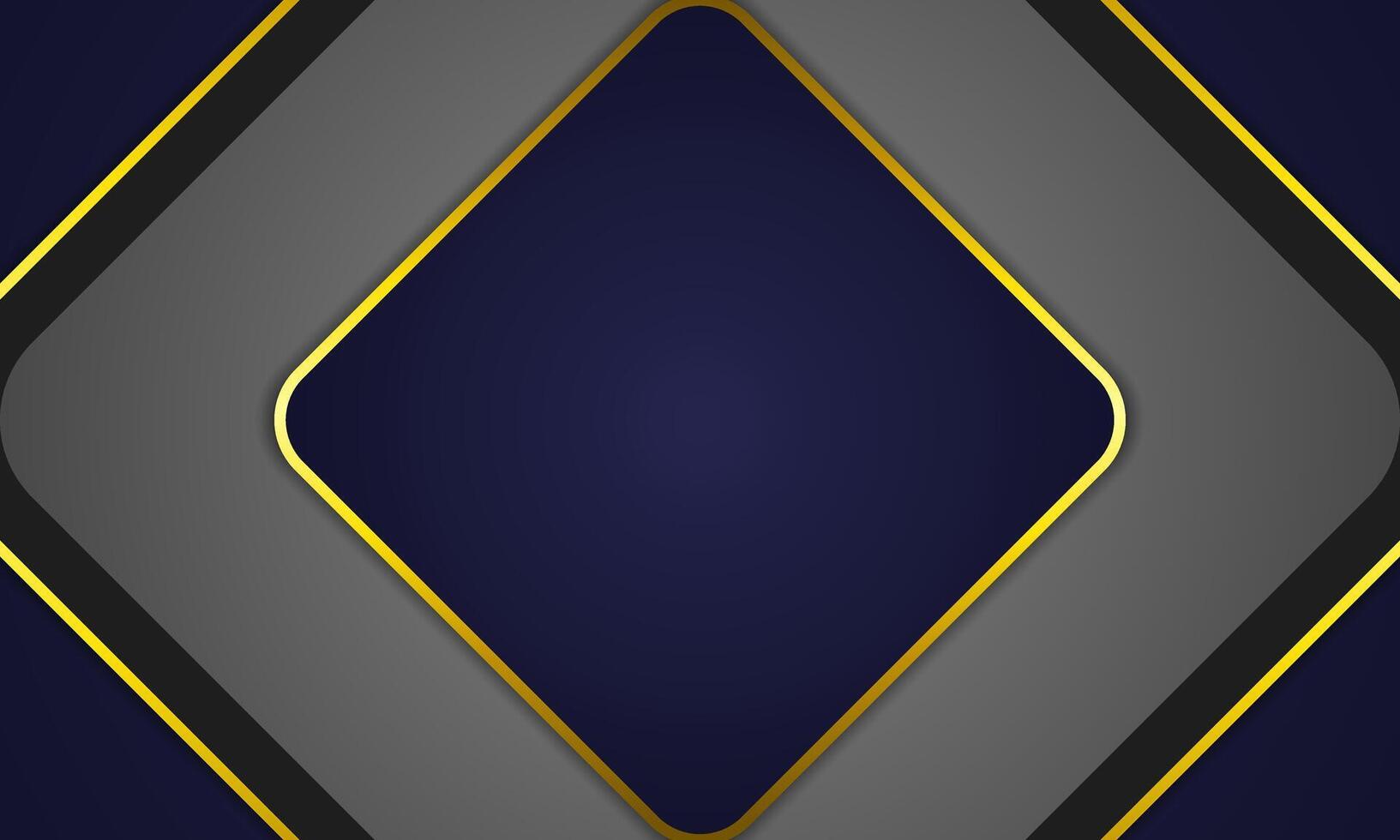 elegant dark blue business theme background with gold lines vector