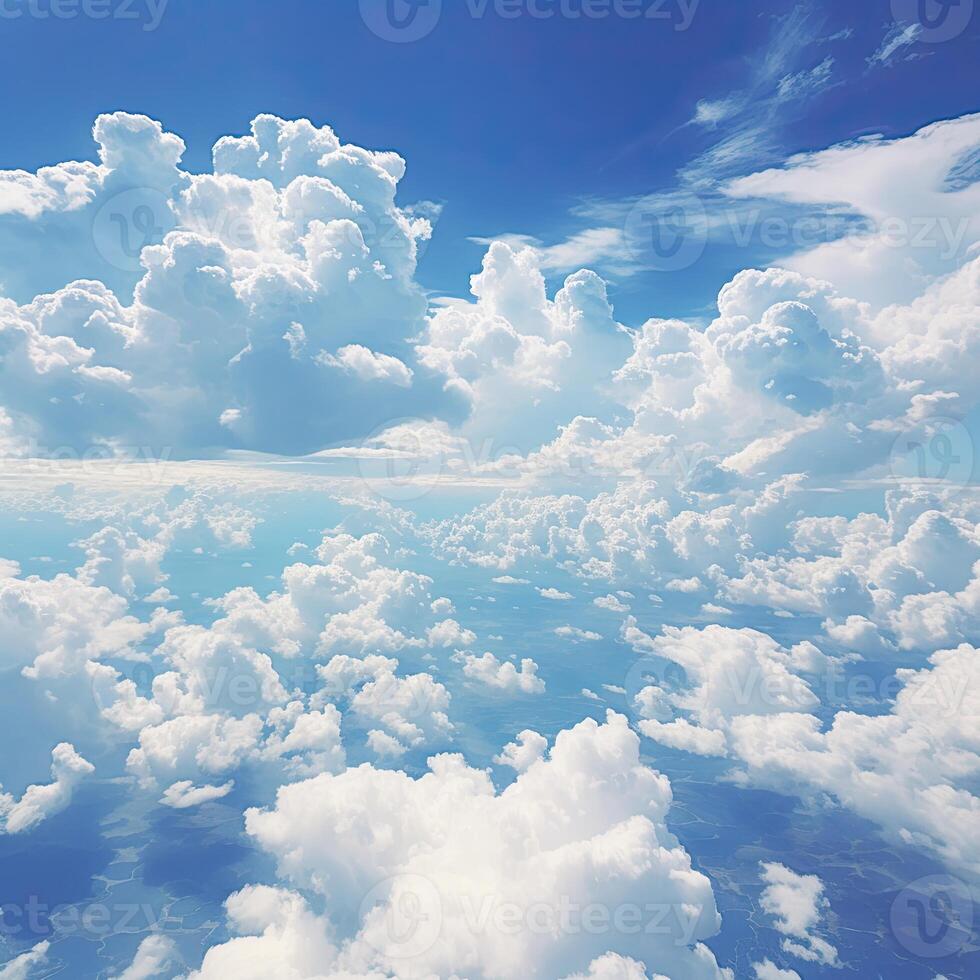 Aerial View of Sky and Clouds photo