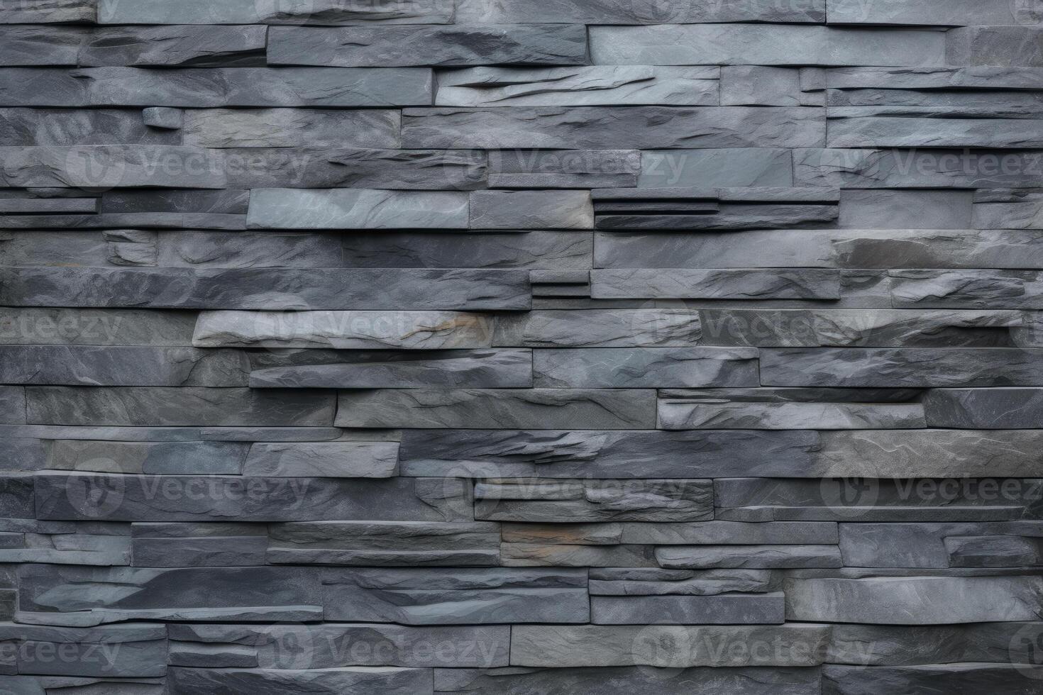 Monochrome Stone Wall Pattern photo