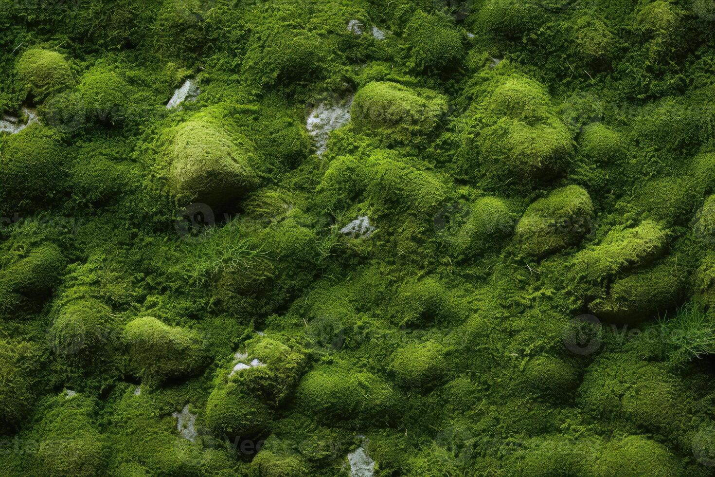 Close-Up of Moss Covered Wall photo