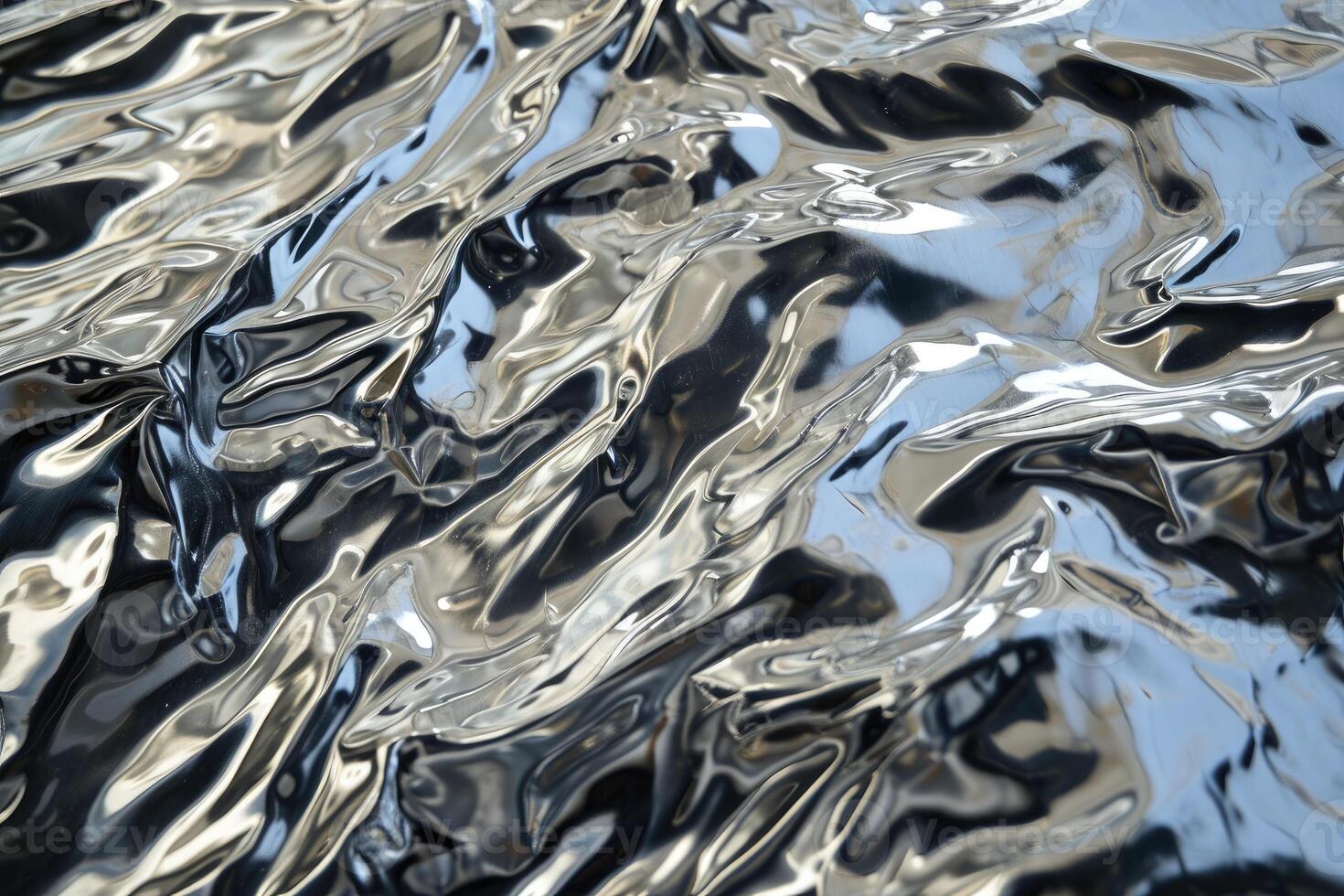 Close-Up View of a Shiny Metallic Surface photo