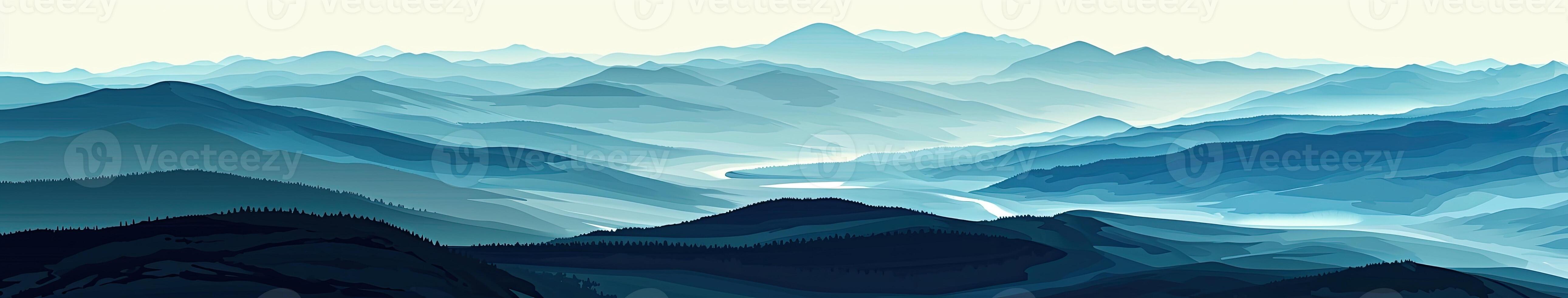 Mountain Art with Sky Background photo