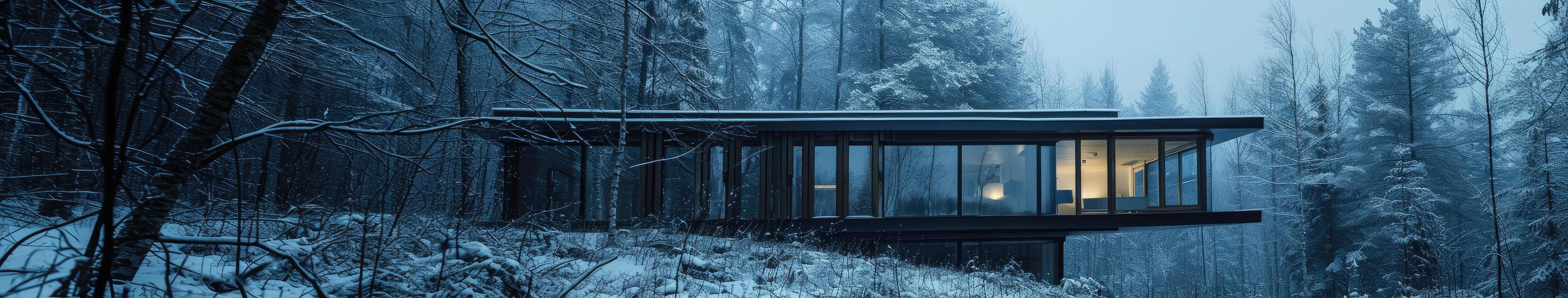 Snowy Forest Cabin photo
