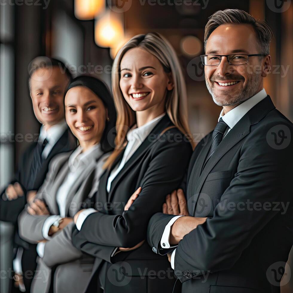 Business People Posing for Group Photo