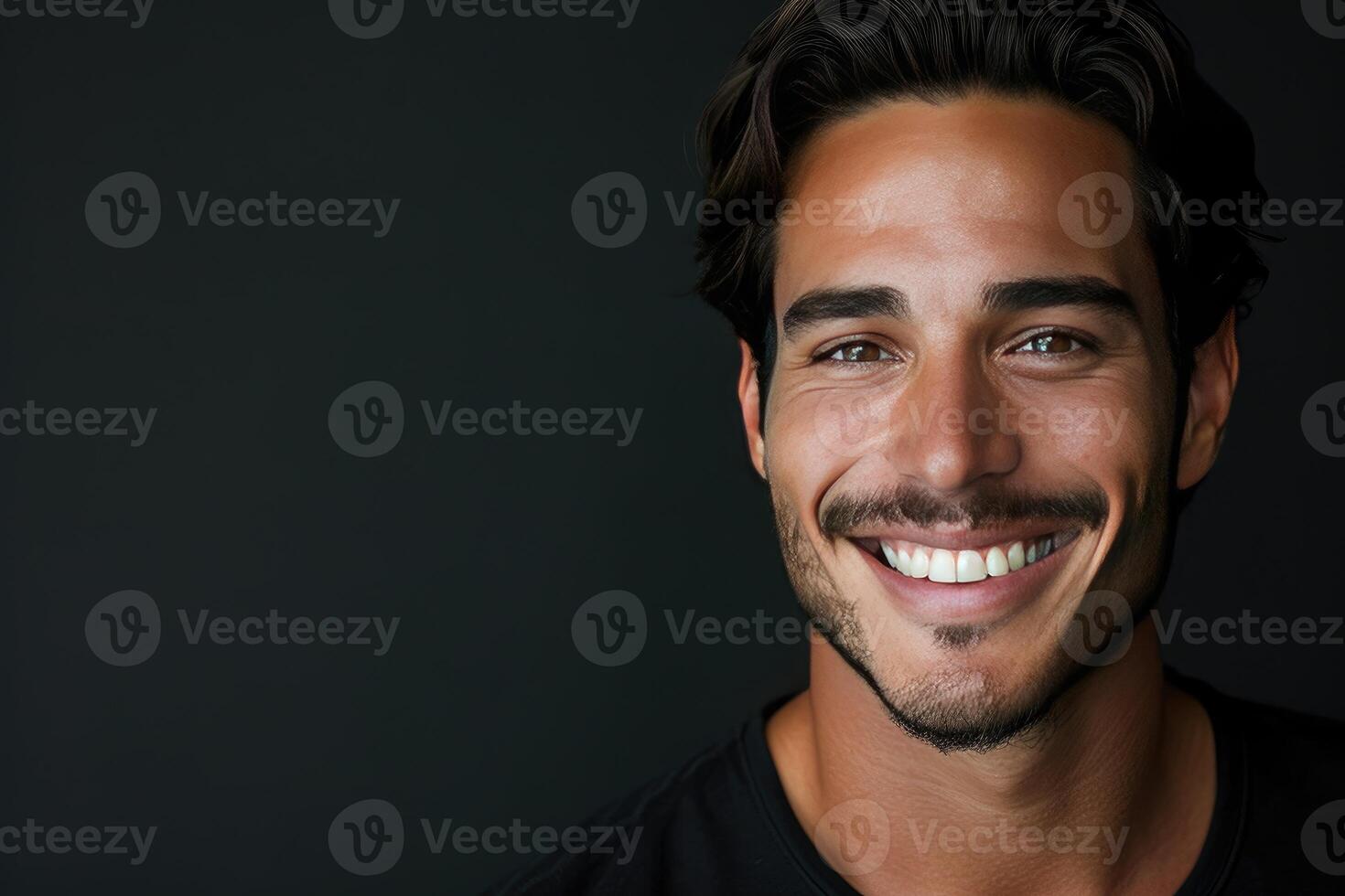 Smiling Man With Mustache photo