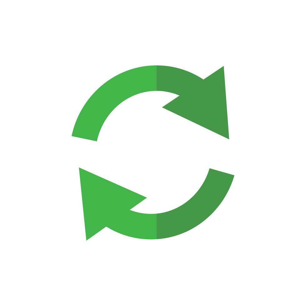 Recycle sign. Circulating arrows. Refresh sign. vector