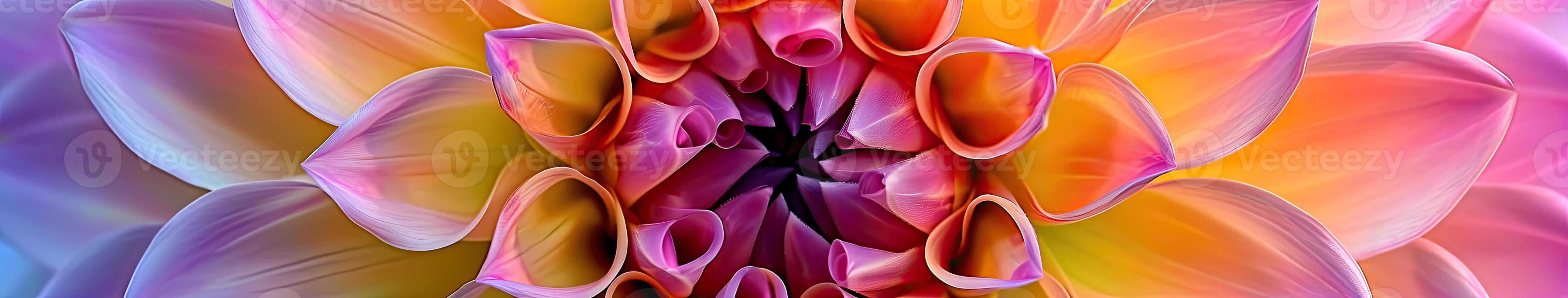Close-Up of a Large Flower With Many Petals photo