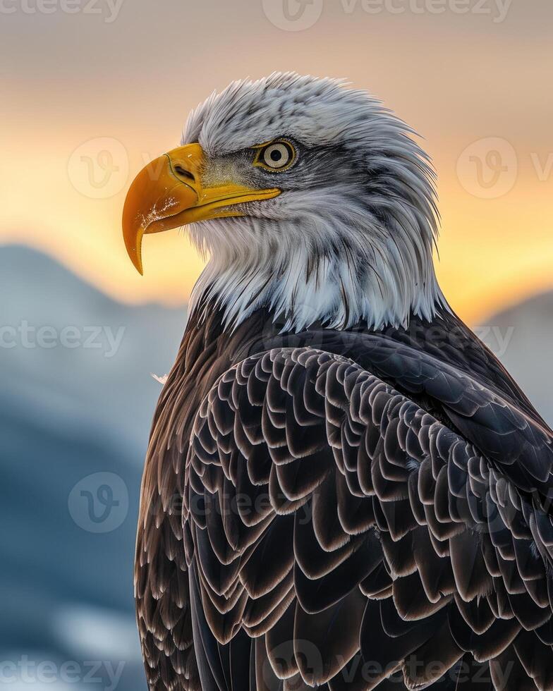 AI generated Majestic Eagle Soaring High 37292480 Stock