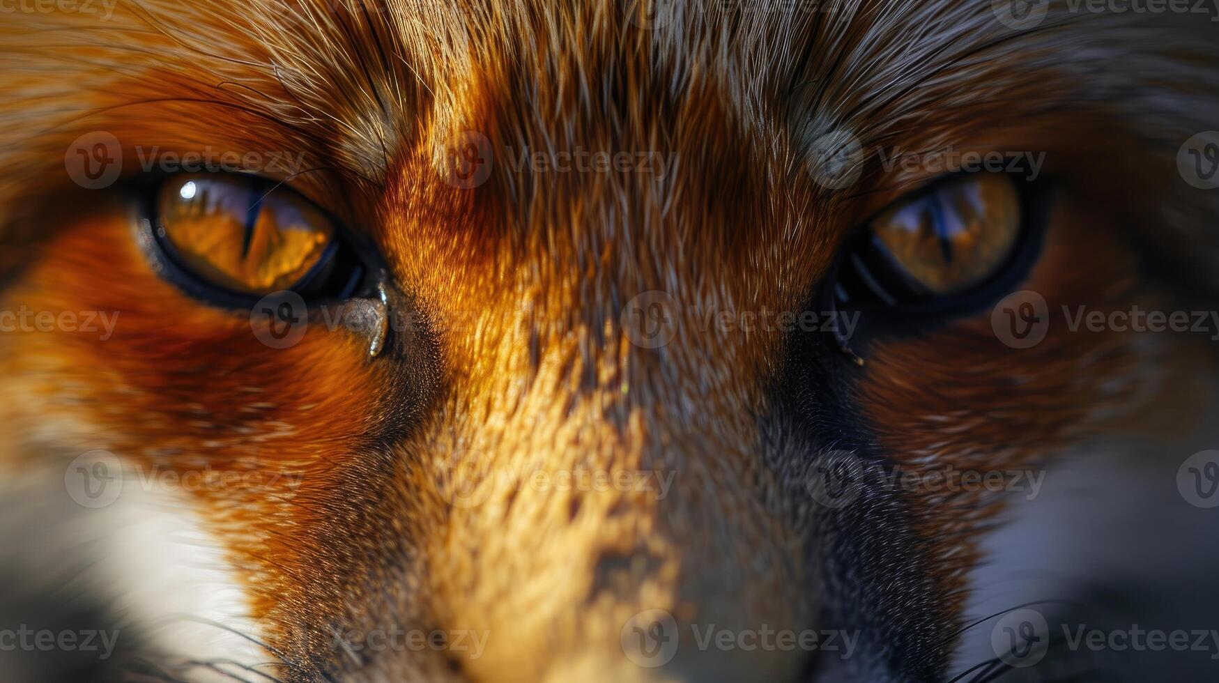 Close Up of a Red Foxs Face photo