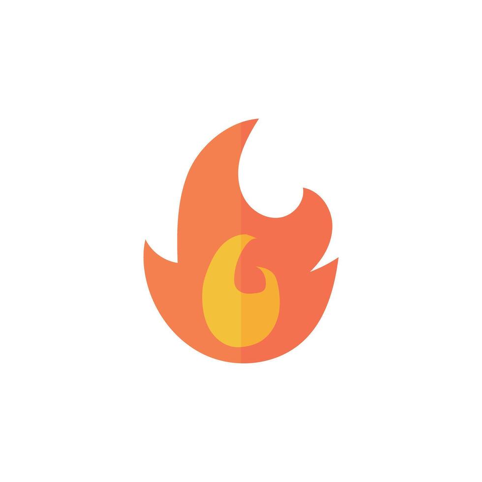 Flames and burning icon vector