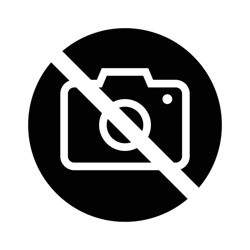 Prohibition No photo sign vector