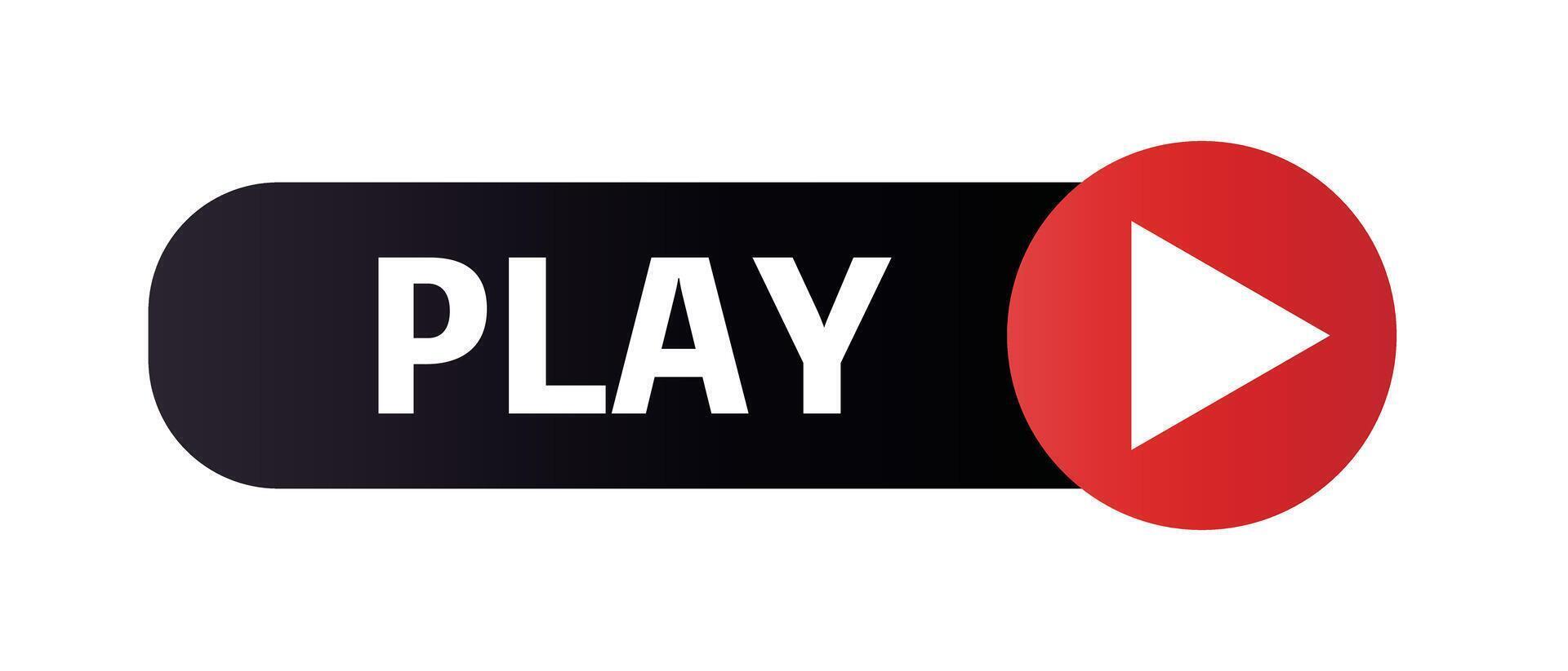 Logo on the play button vector