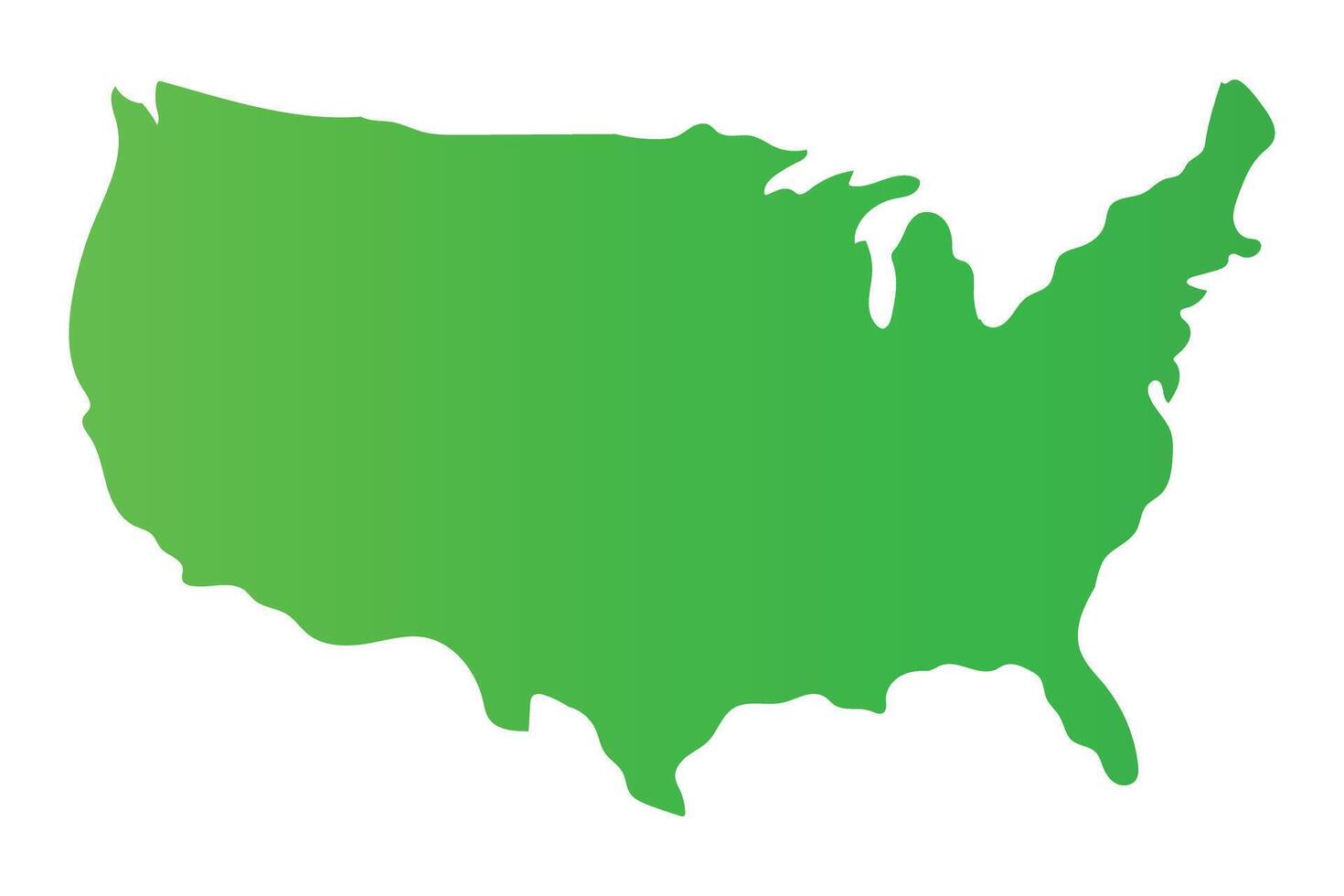 Map of the Americas. Vectors. vector