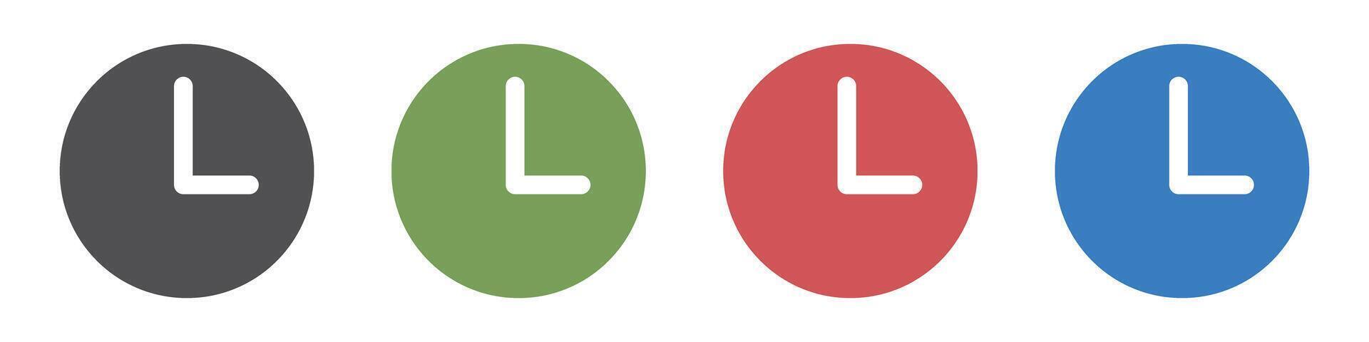 Clock and time icon set. Timers and stopwatches. vector