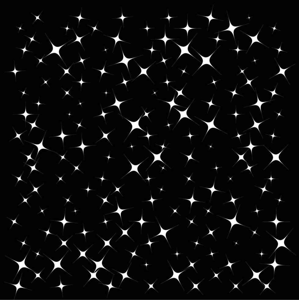 Perfect starry night sky background - stars space background vector