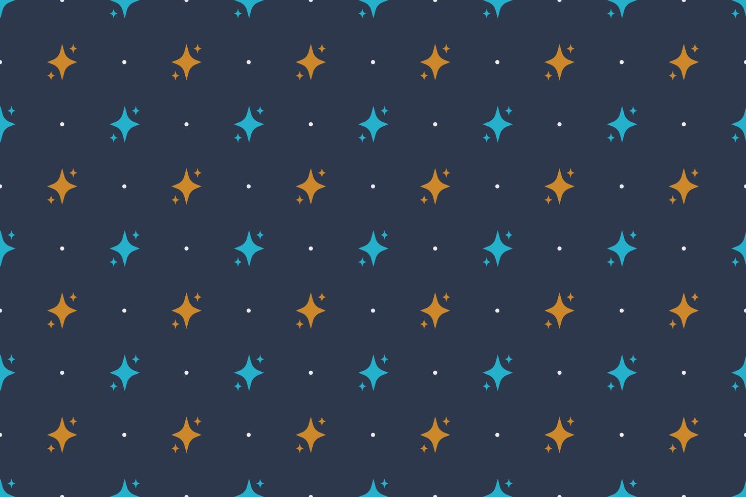 a blue and orange star pattern on a dark background vector
