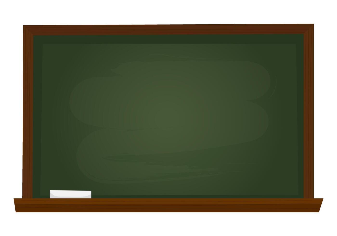 Empty blackboard with chalk vector