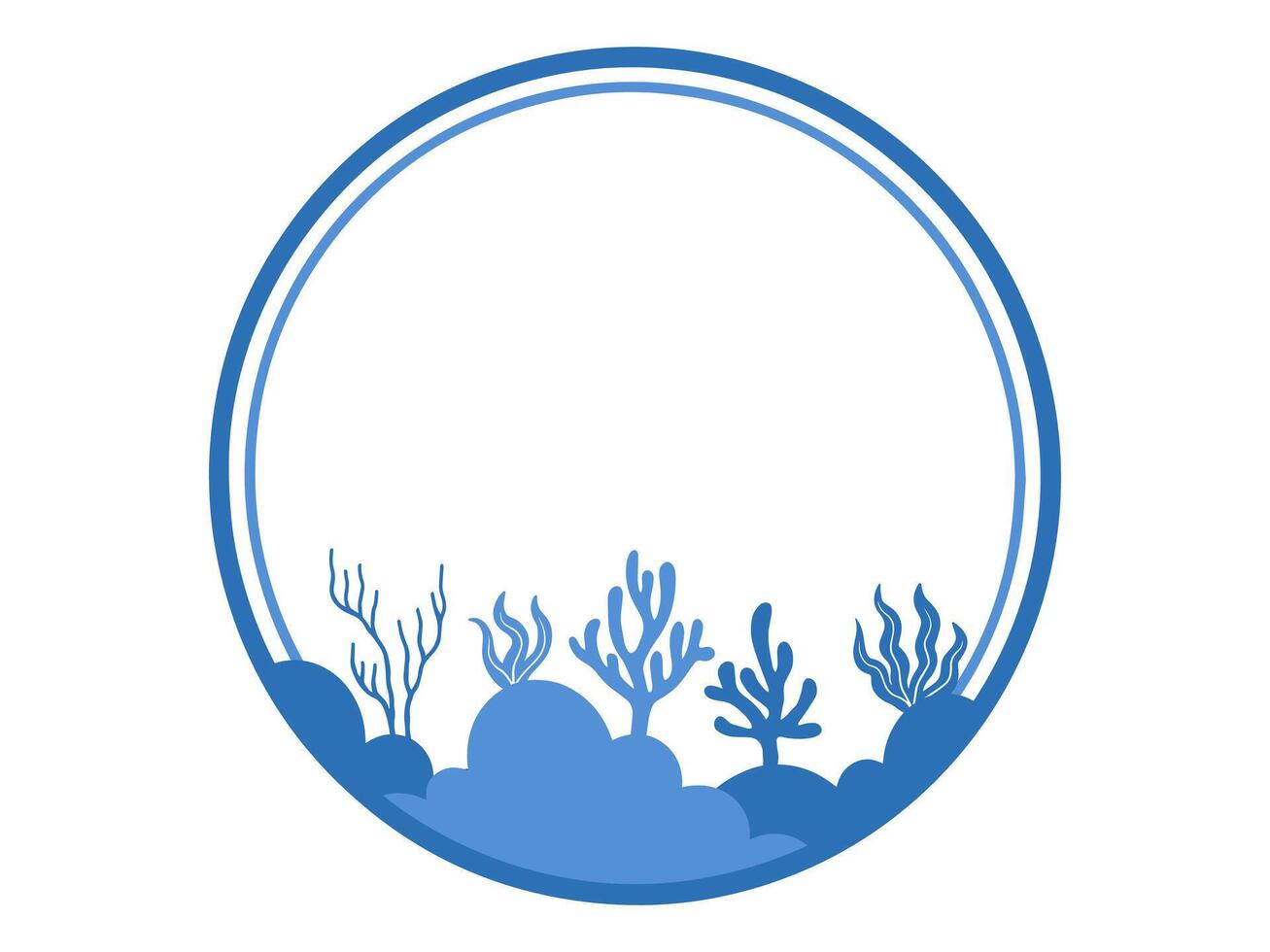 Summer Sea Frame background Illustration vector
