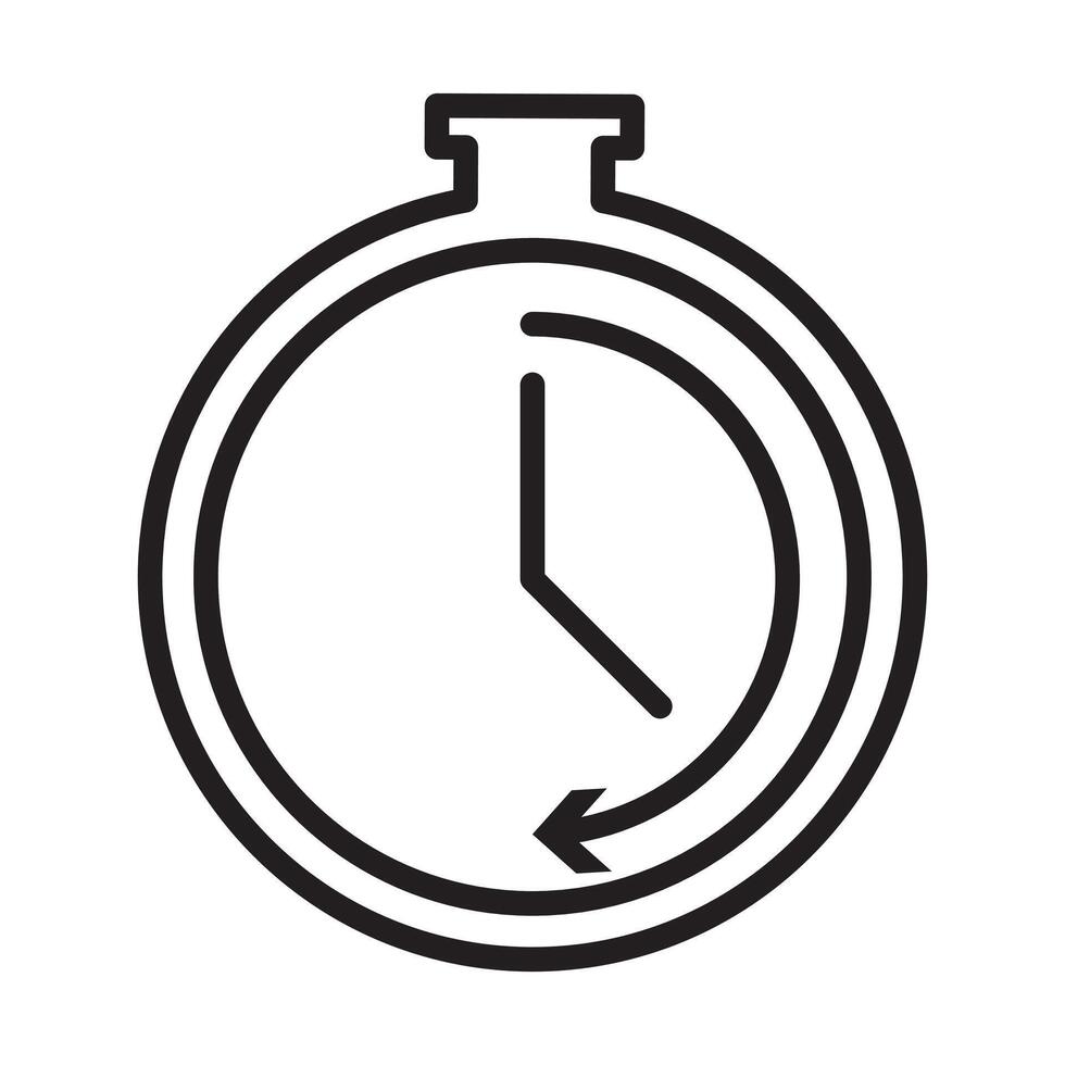Quick time icon Black line art logo vector