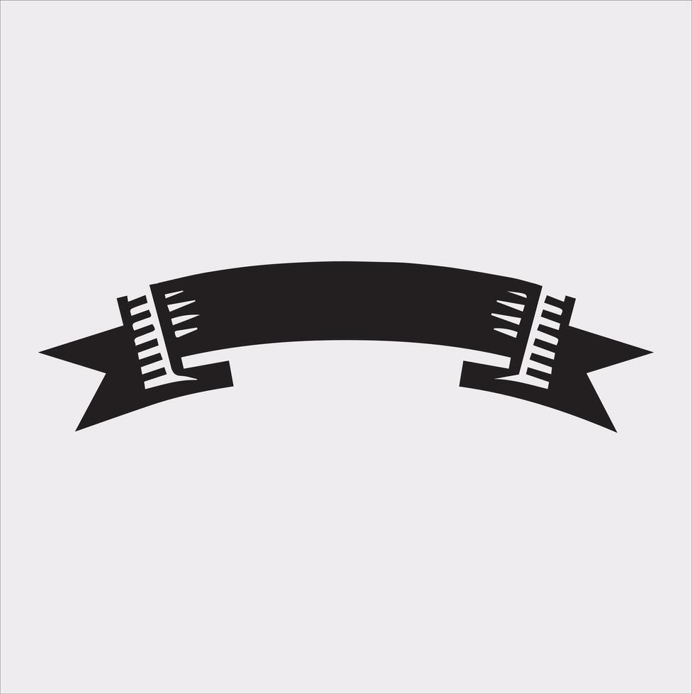 label ribbon icon silhouette on white background vector