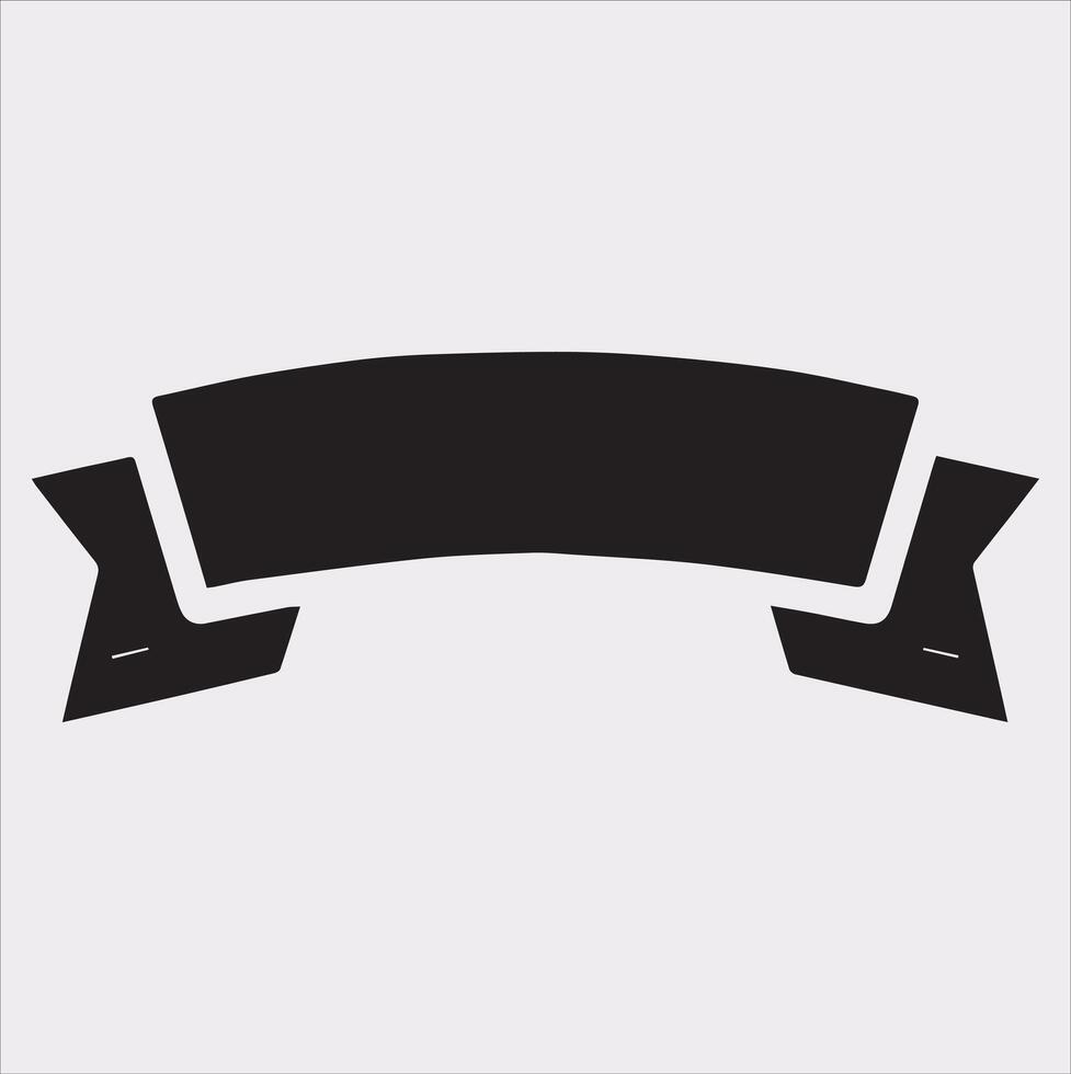 label ribbon icon silhouette on white background vector