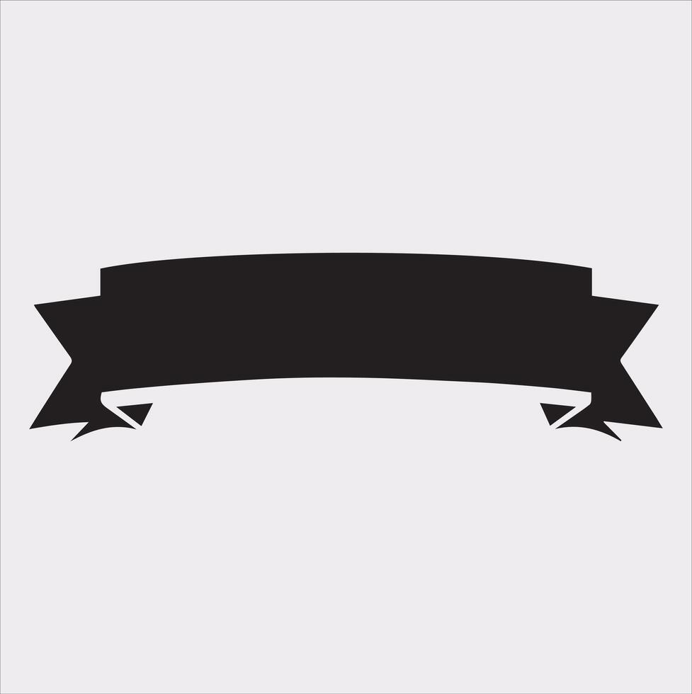 label ribbon icon silhouette on white background vector