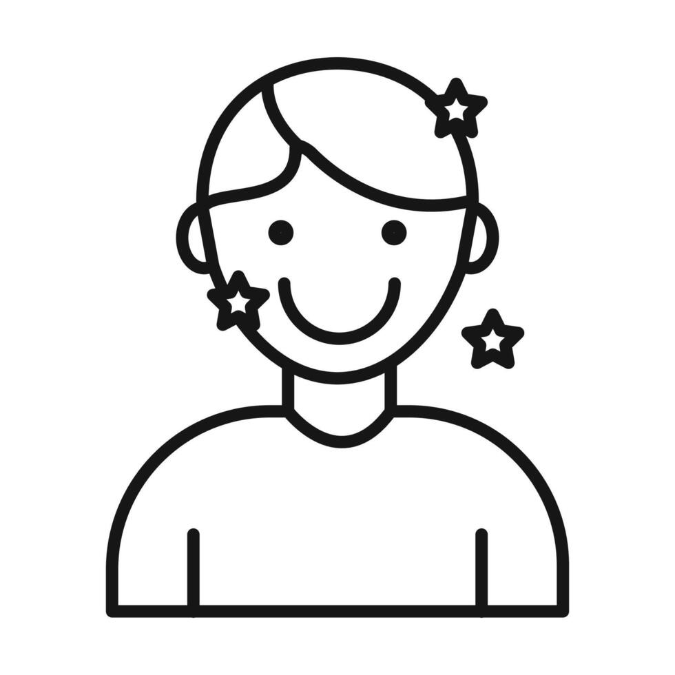Pleasure icon Black line art logo vector