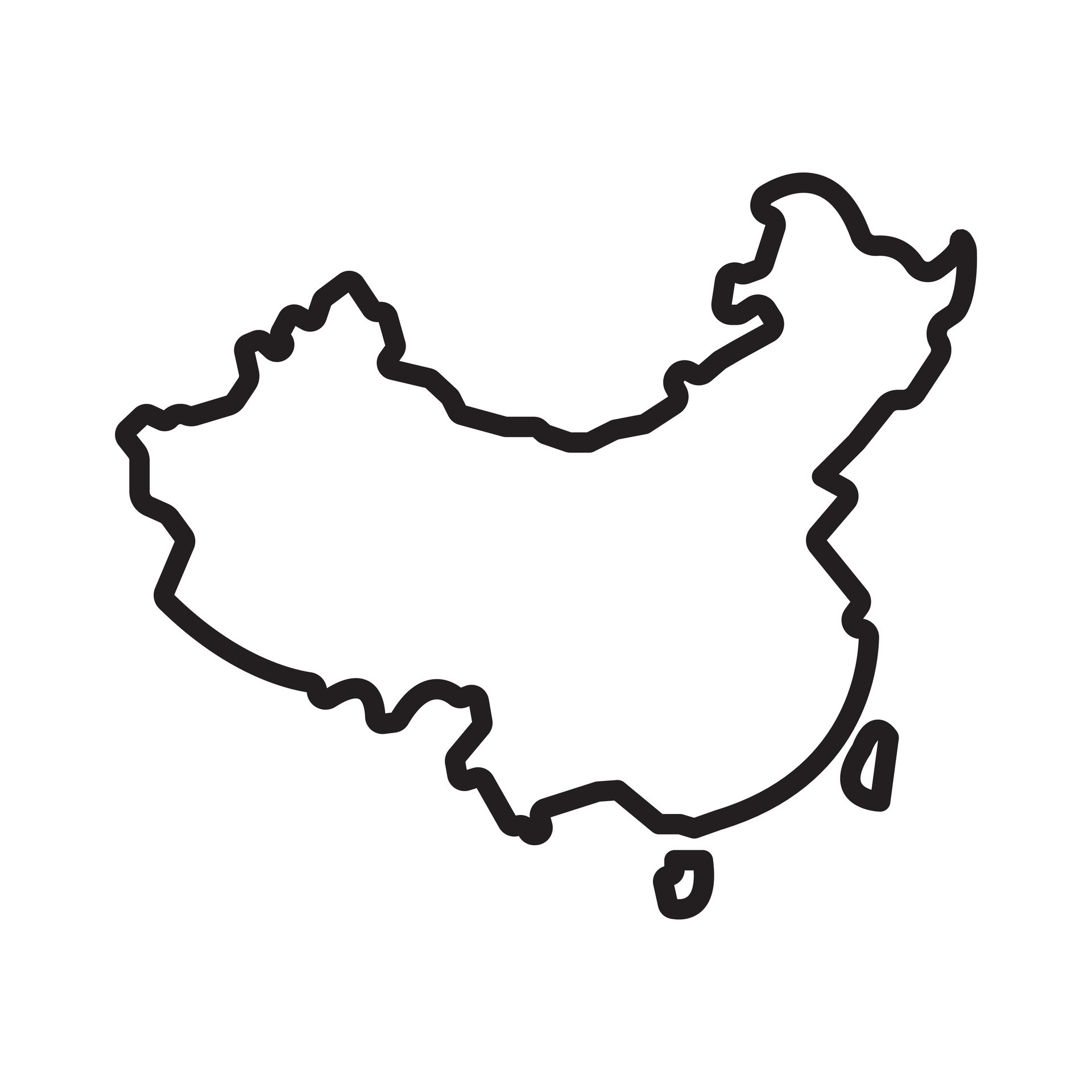 China Map Icon Black Line Art Logo 48257446 Vector Art At Vecteezy China Map Icon Black Line Art Logo 48257446 Vector Art At Vecteezy