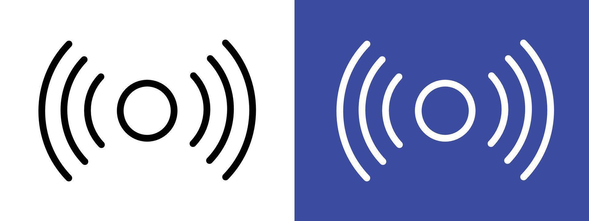 Sensor icon logo sign set outline vector