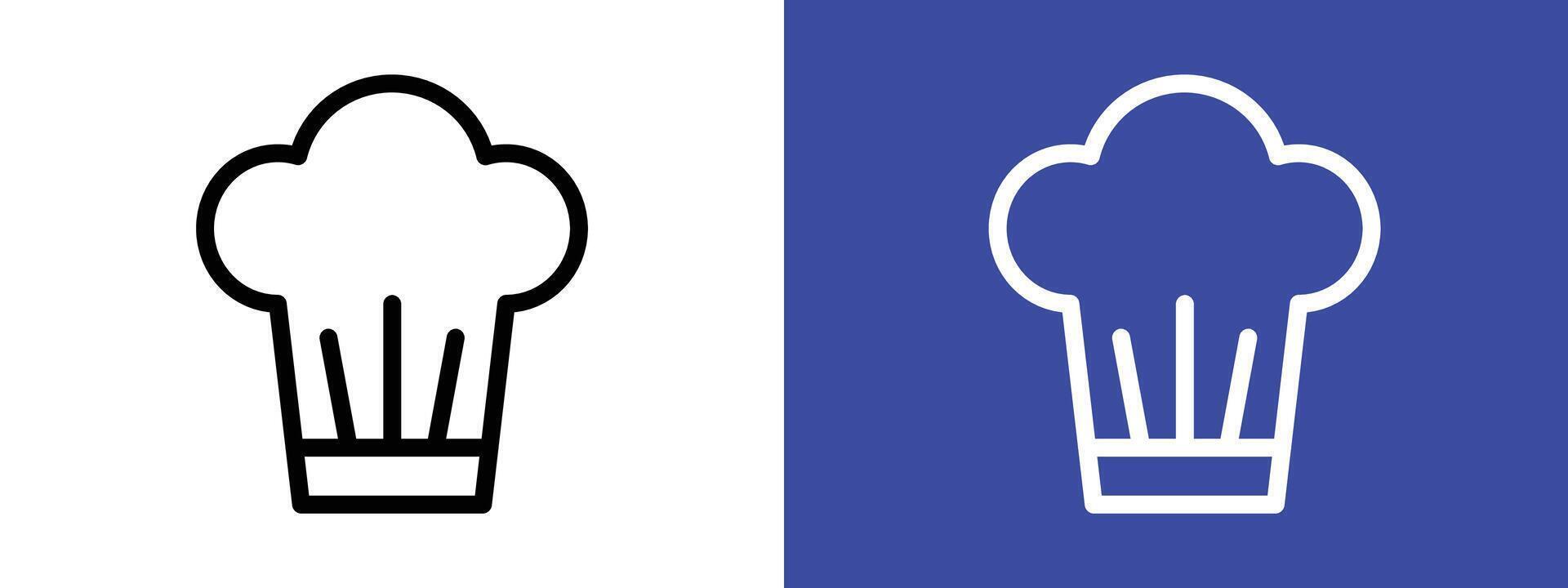 toque icon logo sign set outline vector