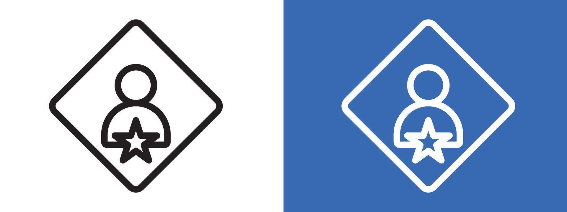 Carcinogen icon logo sign set outline vector