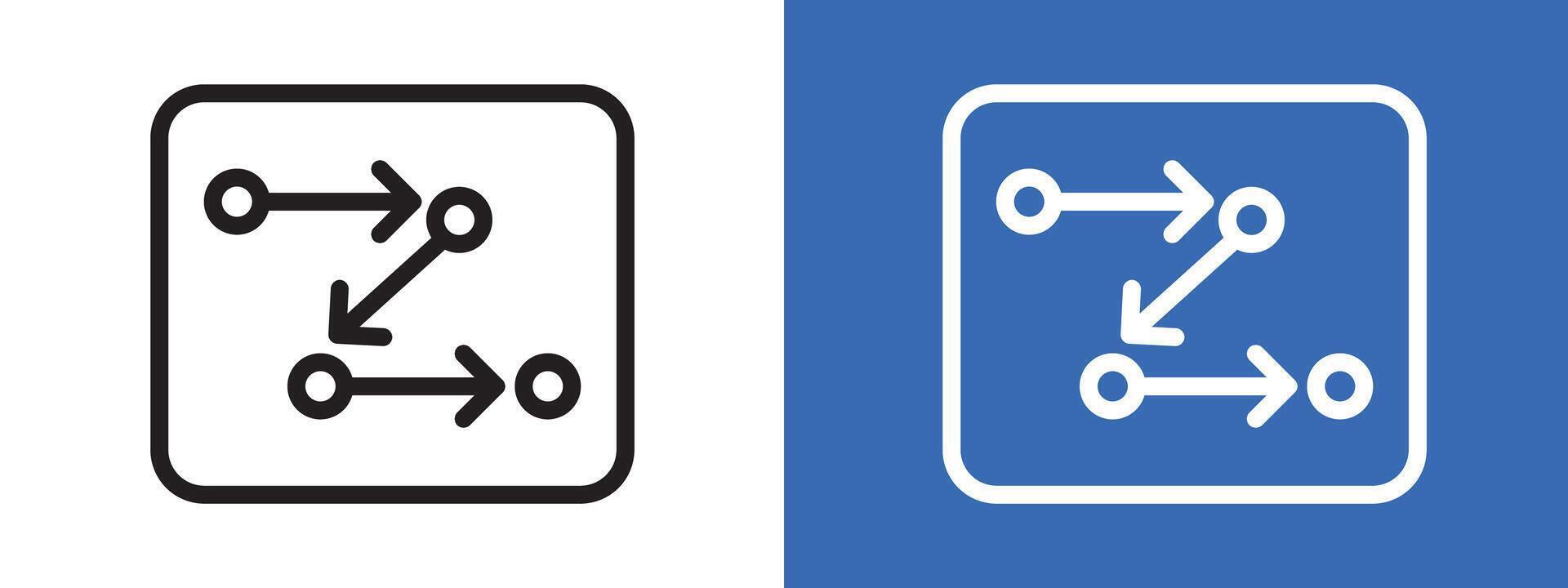 Process, method, step, procedure or workflow icon vector