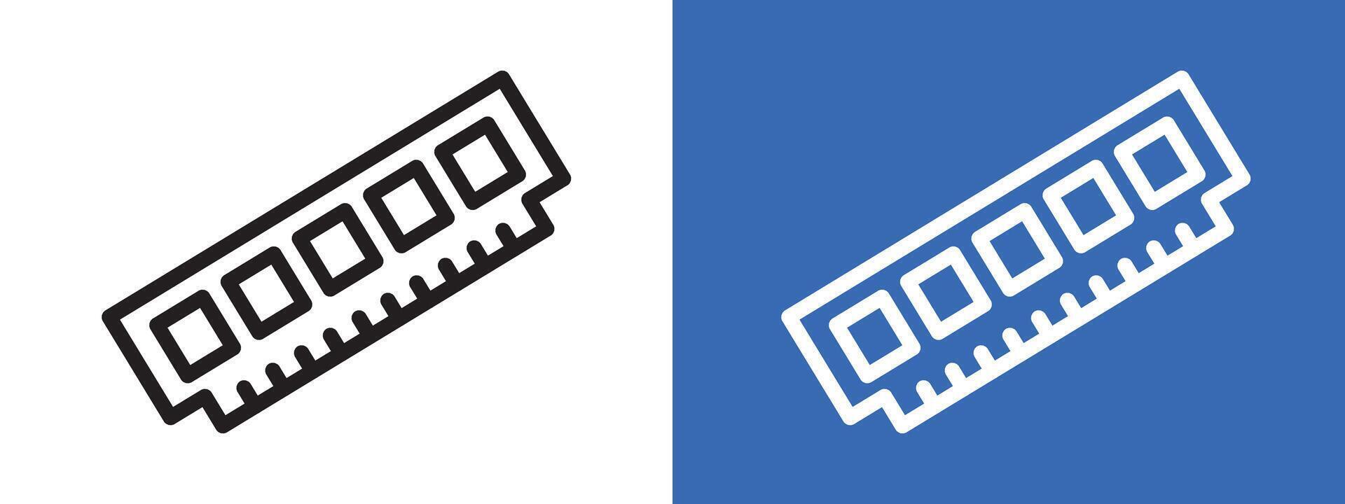 memory, ram icon vector