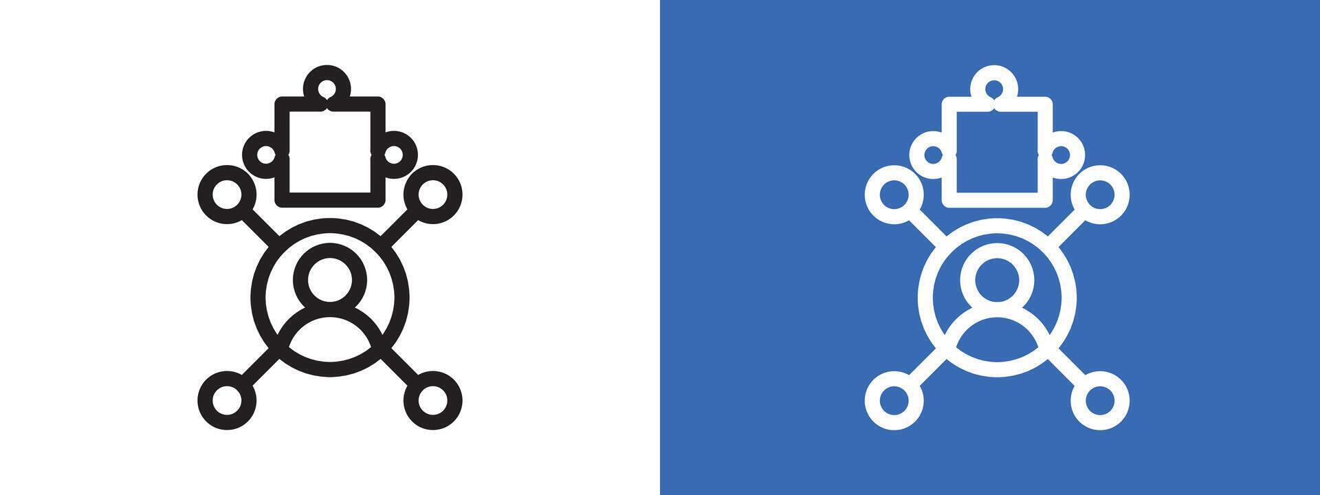 Complexity logo sign set outline vector
