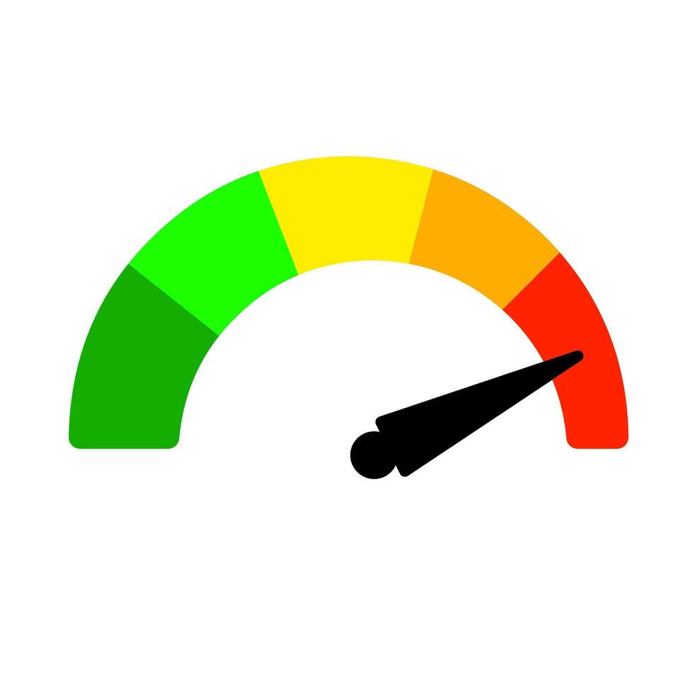 speedometers icon pressure vector