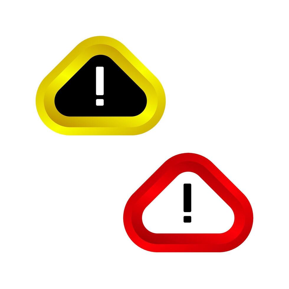 warning sign icon vector