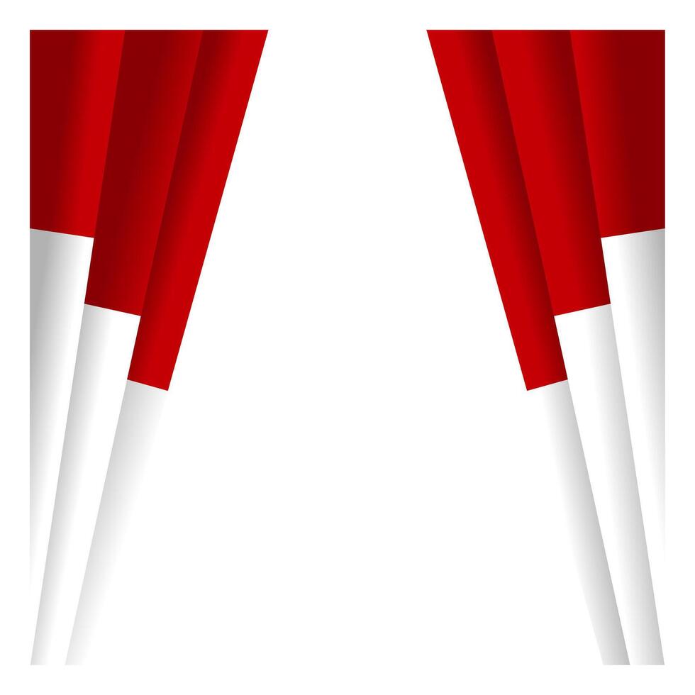 indonesian flag element vector