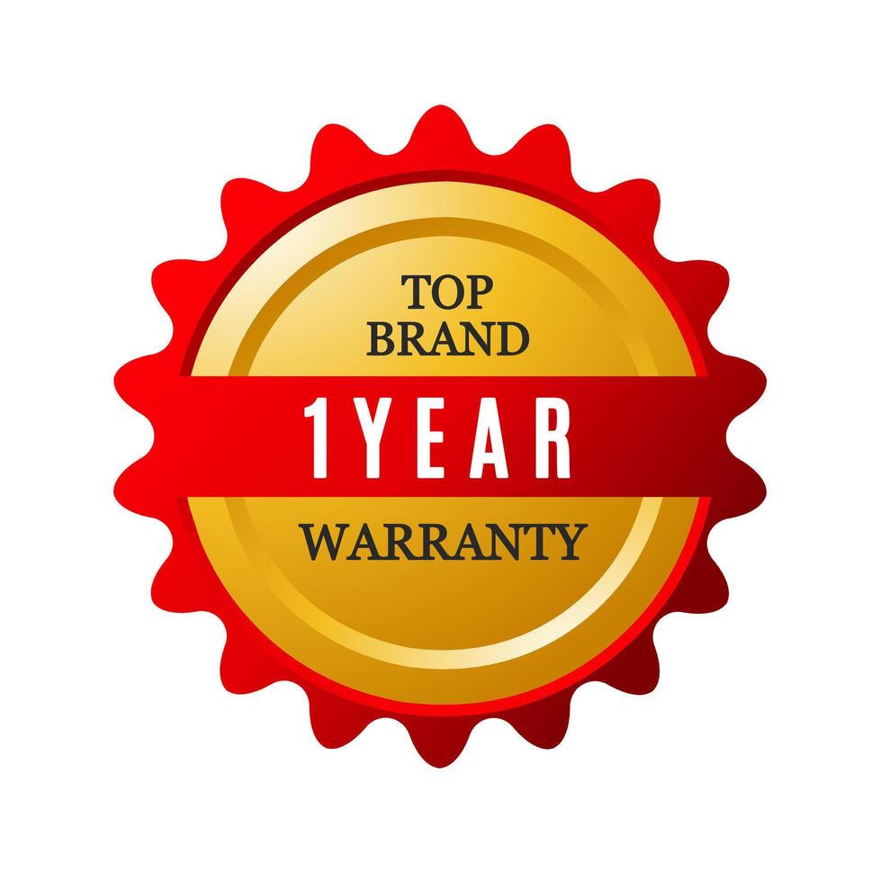 Custom guarantee badge icon for illustrator and graphic designer vector