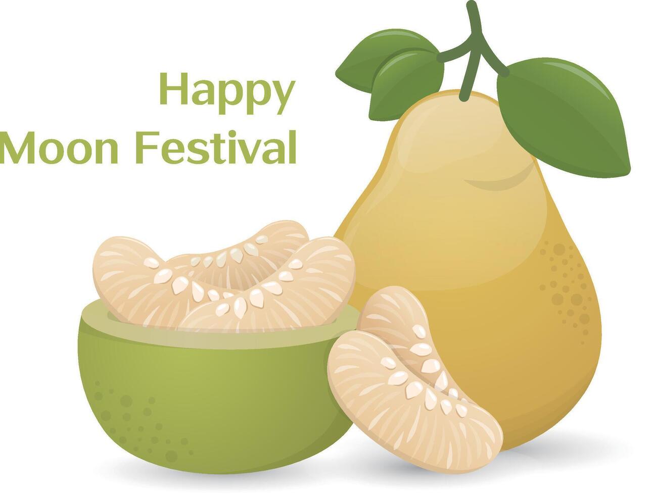of fresh tasty pomelo with pulp isolated vector