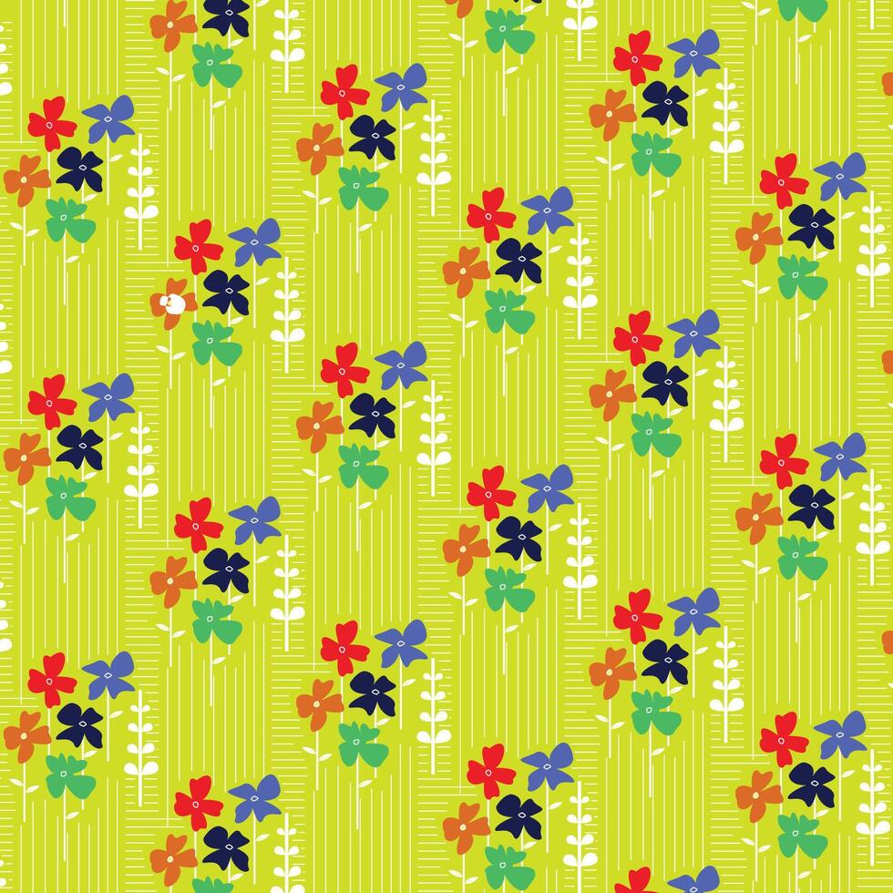 flower pattern design fabric design vector