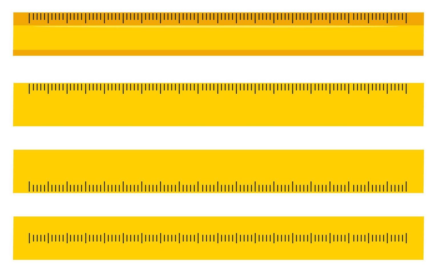 yellow Measurement tape for carpentry, ruler with scale metric. Carpenter measuring tape, metric tape measure. vector