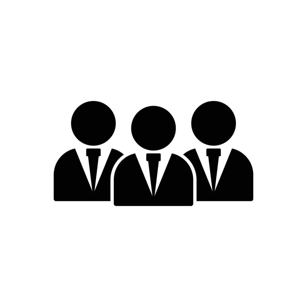 Group of people or group of users friends flat icon for apps and websites vector