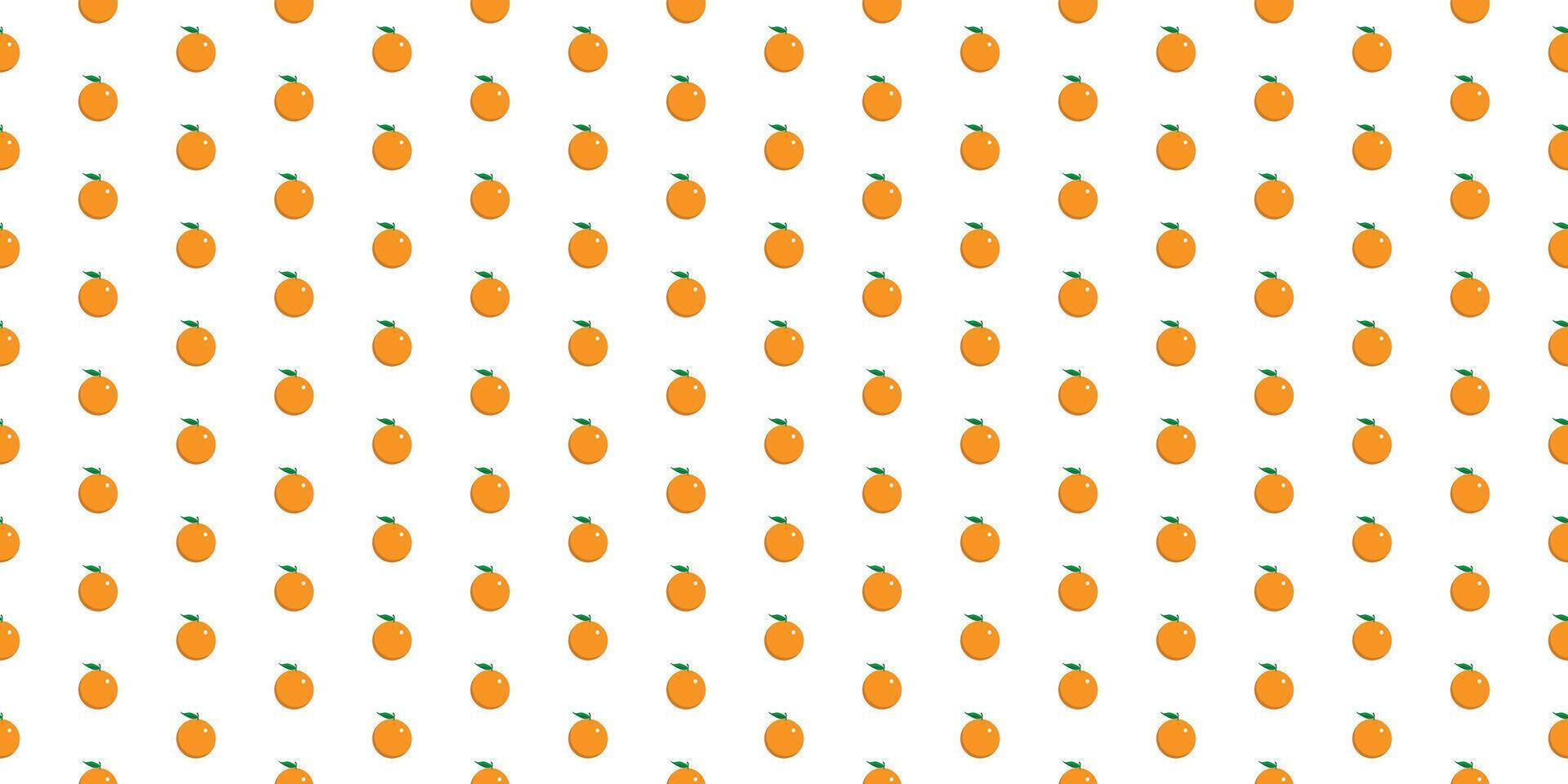 Fresh orange fruit pattern background . vector