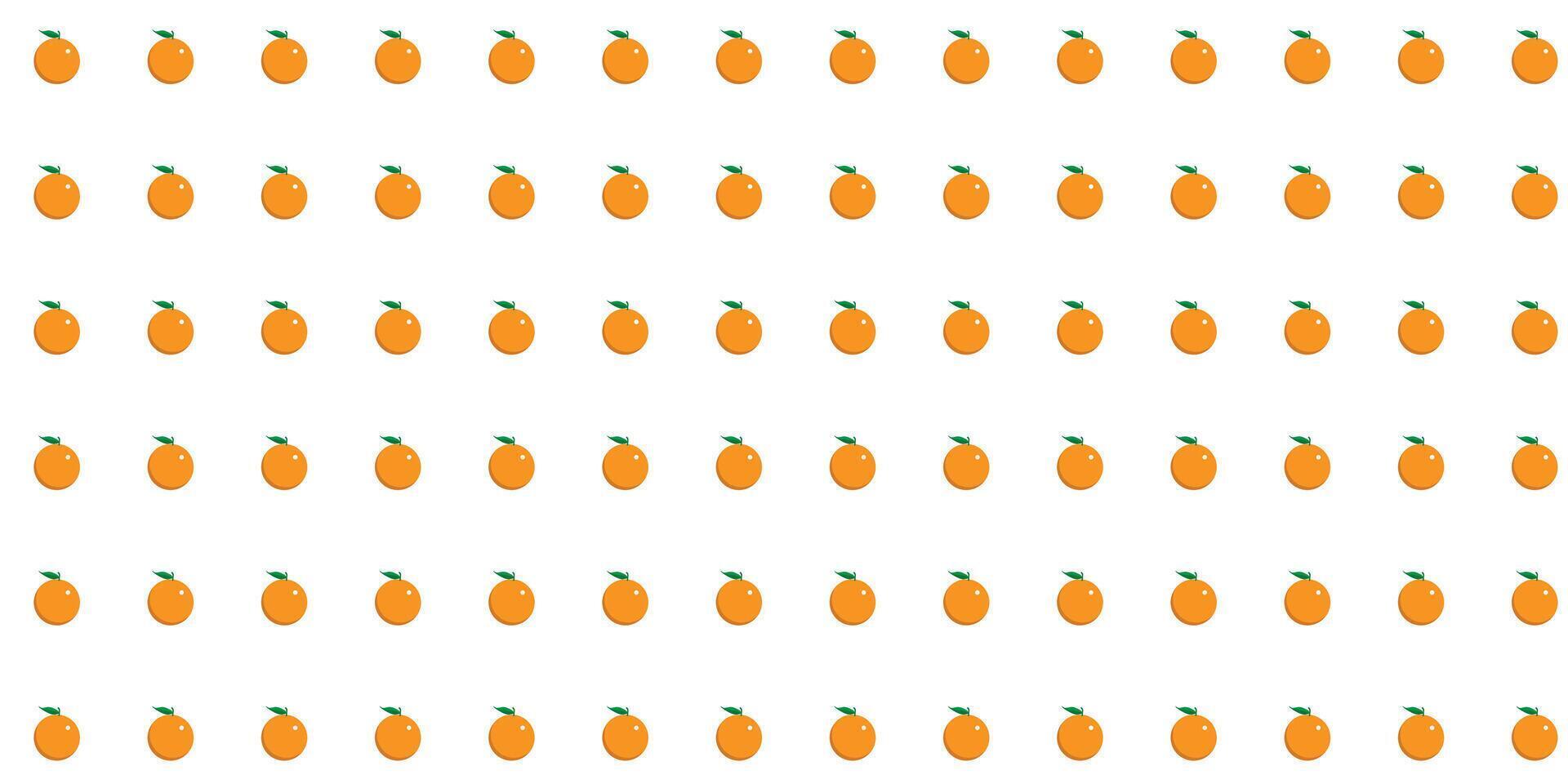 Fresh orange fruit pattern background . vector